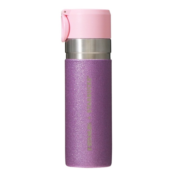 COPY - Starbucks x Stanley Sakura Glitter 2024 Stanley Carry Tumbler Japan Excl… - Picture 2 of 3